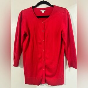 Merona Red Cardigan Sweater size Medium